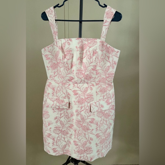 Commense Dresses & Skirts - NWT Commense Pink Floral Jacquard Dress Size Large